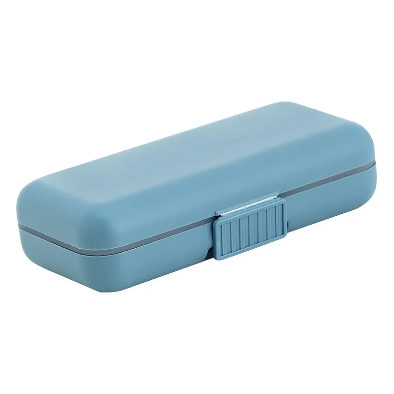 1 Stück Tragbare Versiegelte Pillendose, Fächergeteilte Mini-Pillenbox, Reise-Pillenbox, Medikamentenbehälter