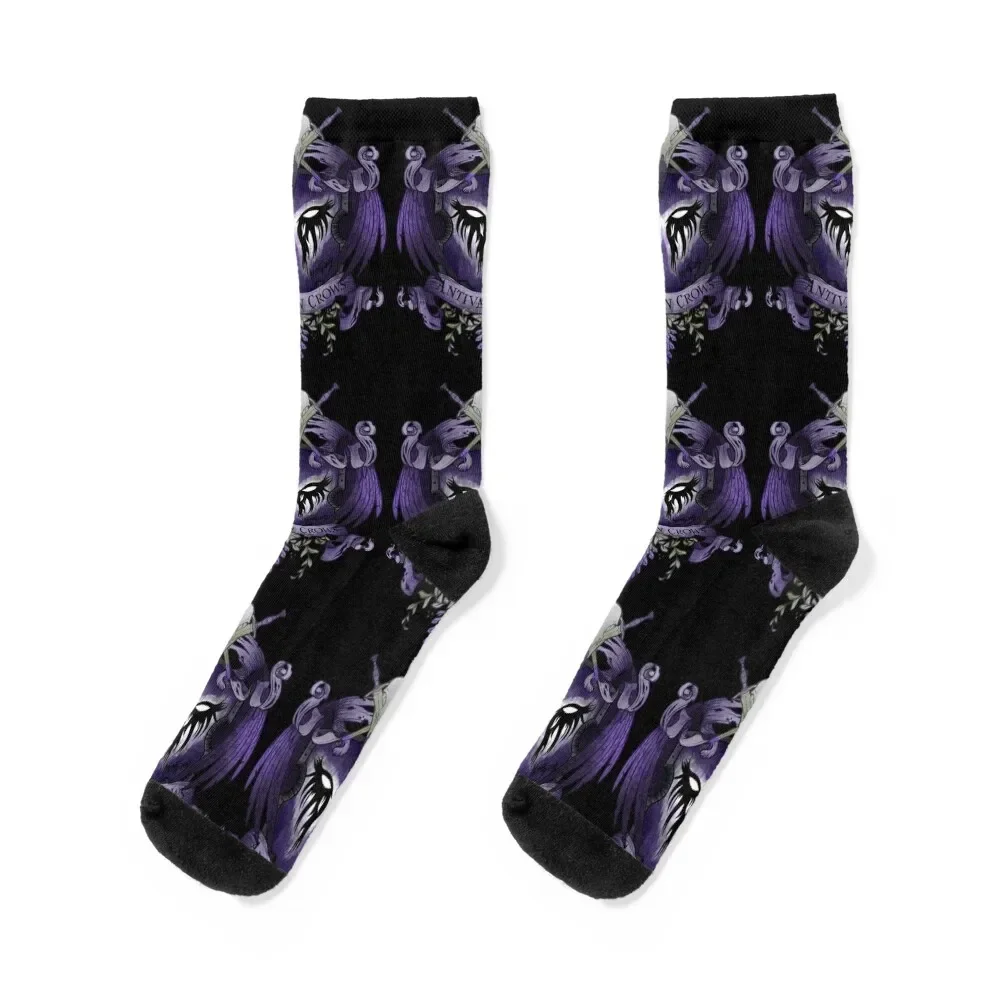 Dragon Age: Antivan Crows Heraldry Socks FASHION summer designer bright garter Socks For Men Women's