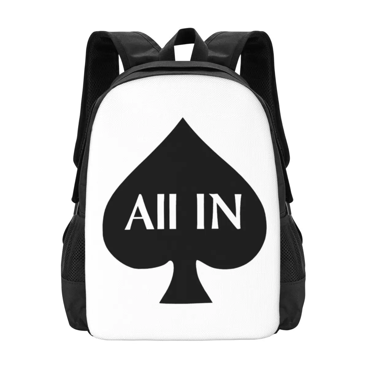 

Рюкзак Poker All IN Design для игроков в покер, хит продаж, вместительный рюкзак, школьная сумка, сумка через плечо для мужчин и женщин
