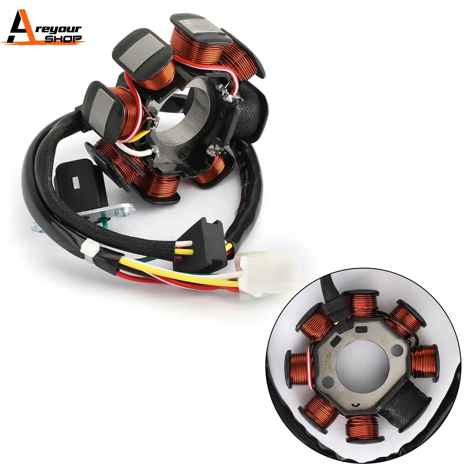 

Areyourshop for HUSQVARNA SMR450R SMR530R 2009 TC450 TC510 TE510 8000A8928 Magneto Generator Engine Stator Coil ALTERNATOR