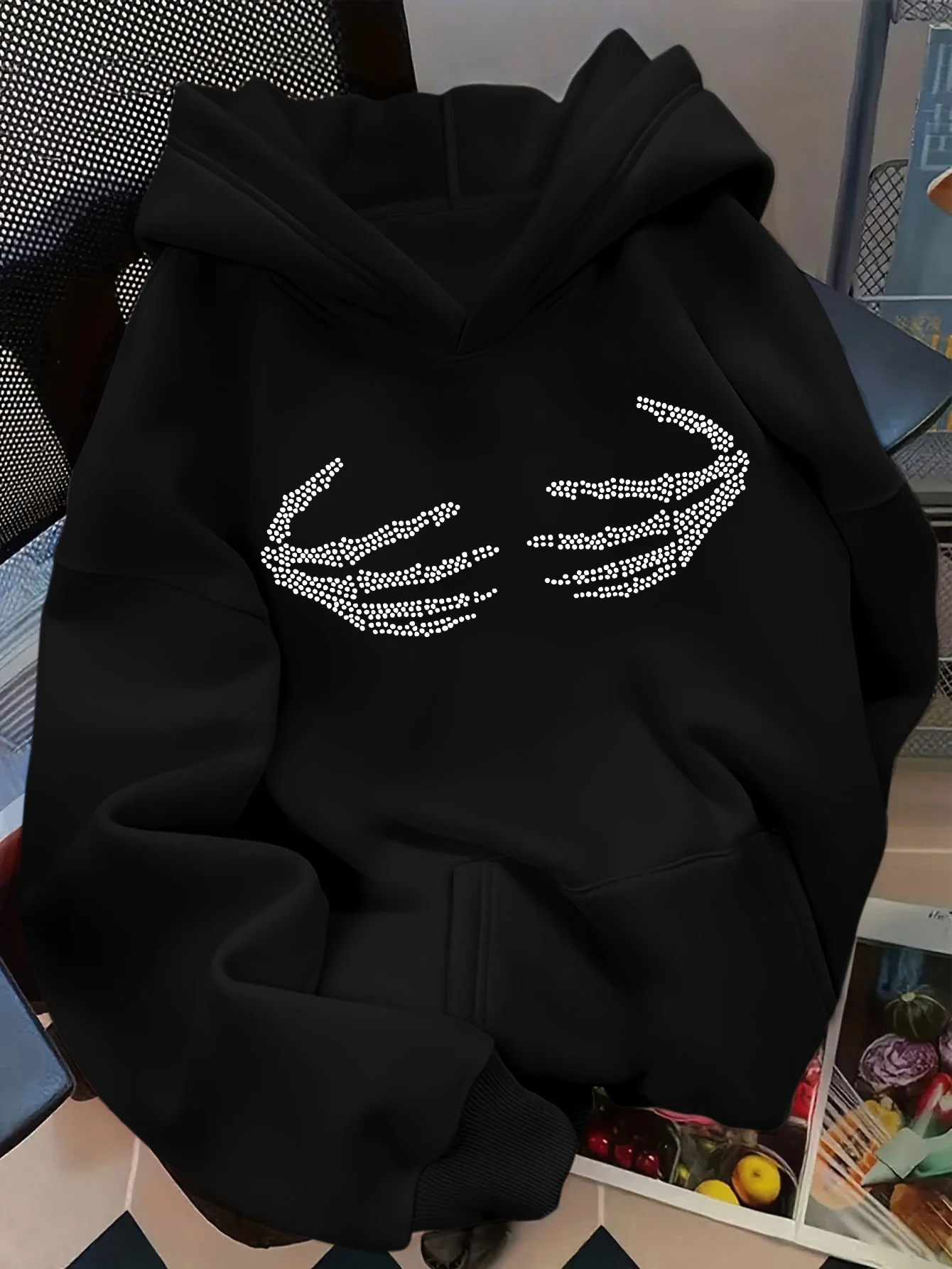 Women's Hooded Sweatshirt Trendy Streetwear Brand Versatile Daily Commute Casual Swear Y2K Classic American High Street Clothes
