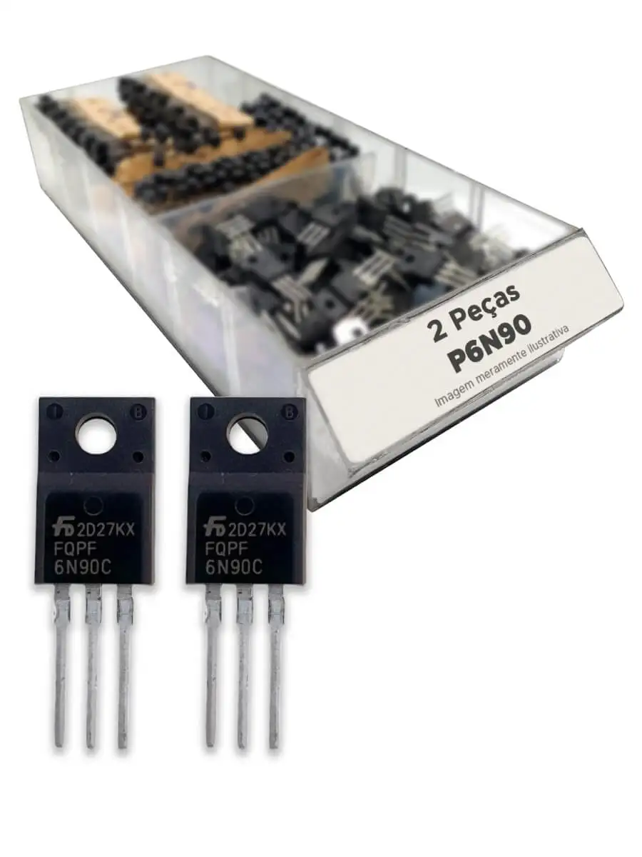 2x Transistor P6n90 = P6 N90 = 6n90 = To220 Isolated