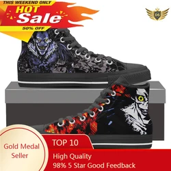 New Death Note Sneaker Fashion Style Durable High Top Shoes For Male Custom Casual Anti-slip Round Toe Lace Up Кроссовки Мужские