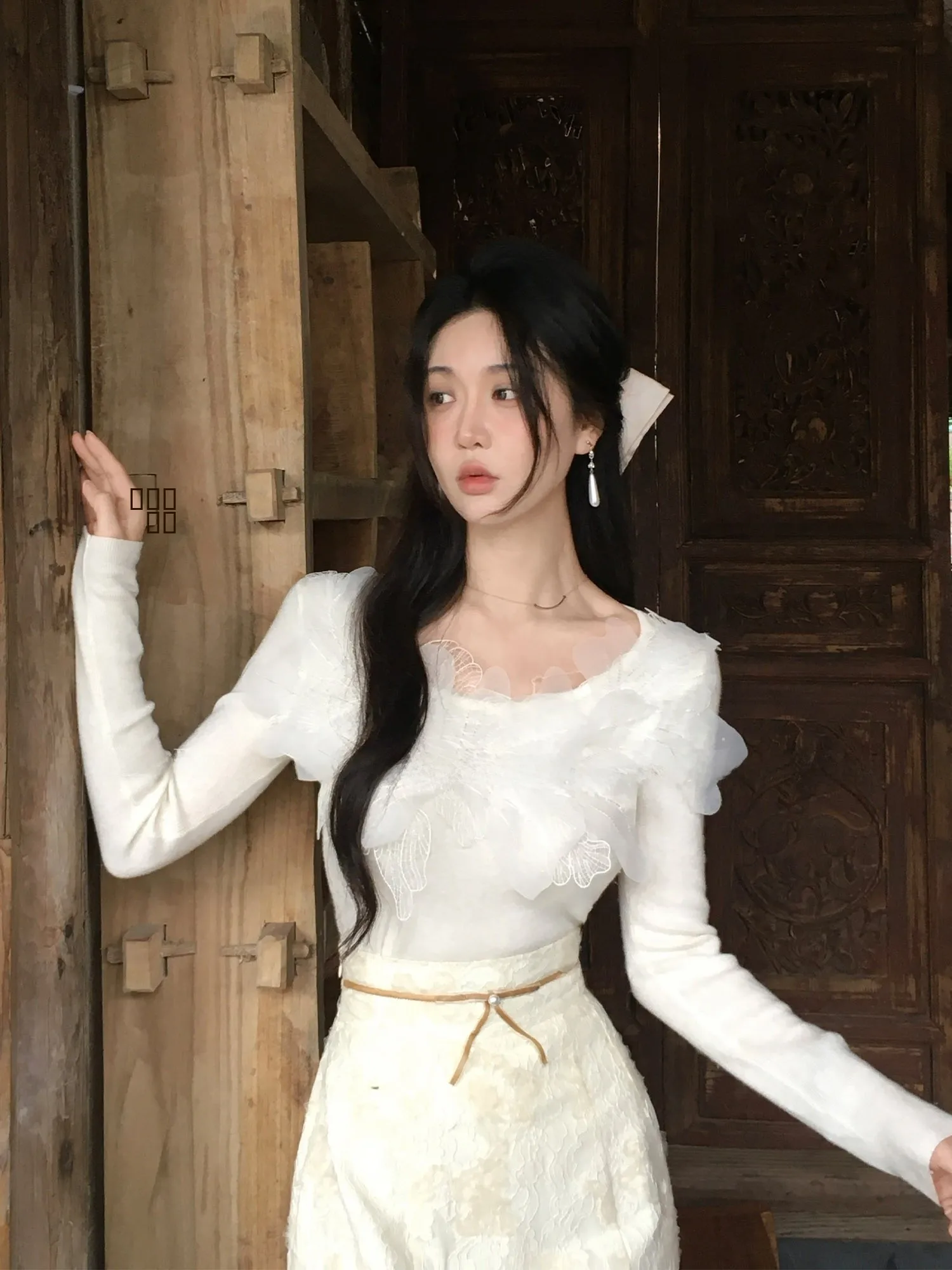 

RoseFang Warm Knitted Base Layer irt High Collar Autumn Winter Thermal Top Original Design Polyester Acrylic Nylon Wool Blend