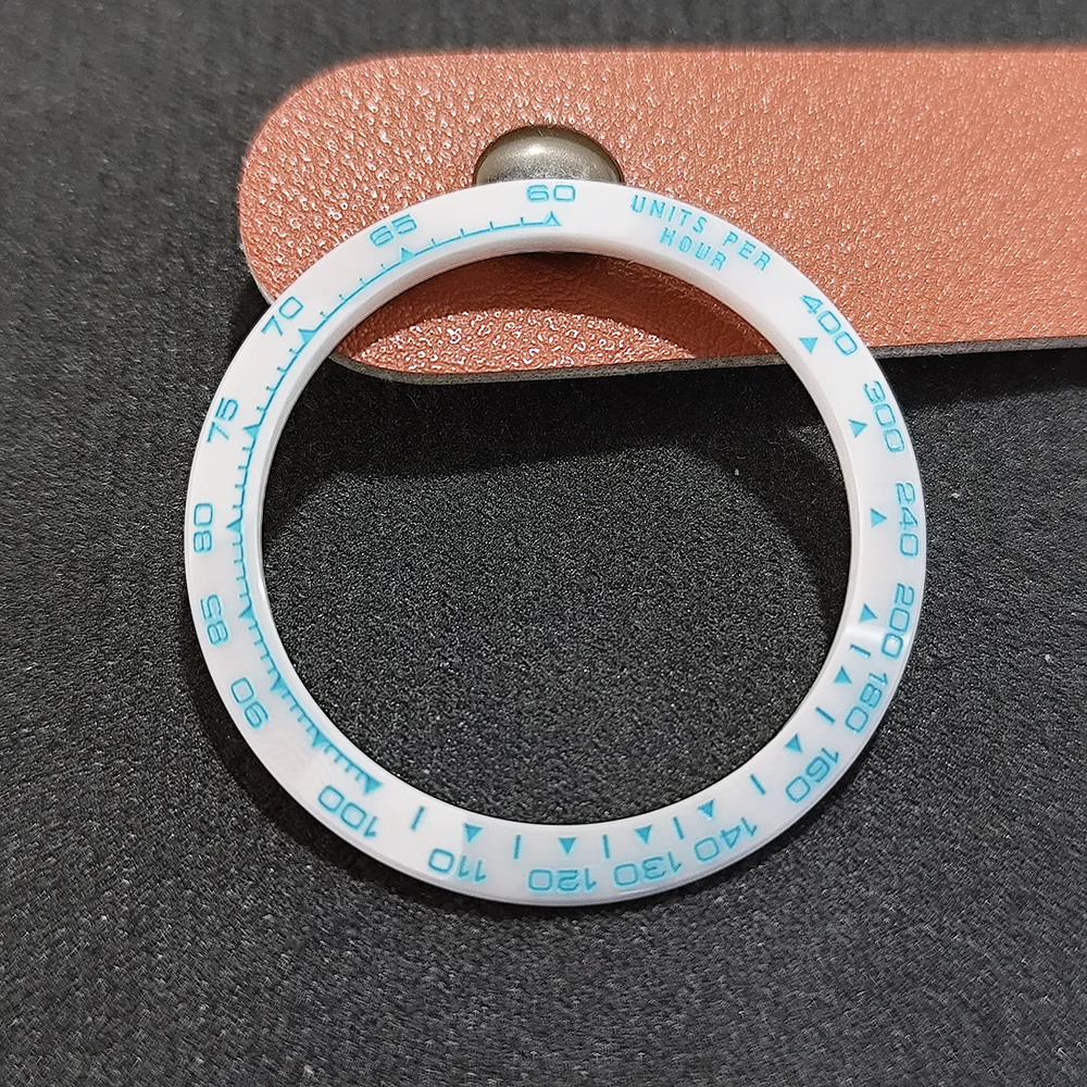 

Ceramic Beze 39.3MM*31.4MMl Watch Beze VK63 Watch Ceramic Insert Ring Fit 40mm Chronograph Watches Case Accessories Parts