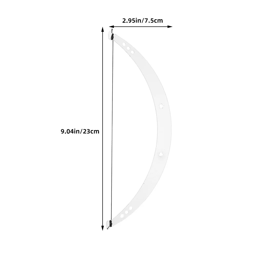 2 set riutilizzabile kit stencil per sopracciglia strumento di mappatura delle sopracciglia di precisione per la modellatura del tatuaggio guida per sopracciglia acrilico modello righello trucco