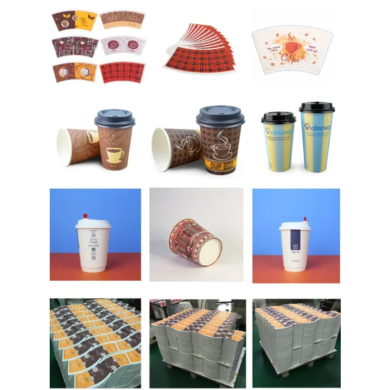 YG Eco-friendly High Quality Kraft  PE Coated Paper Cup Fan Machine Coffee Disposable Paper Cup Box Bowl Raw Materials for US