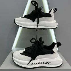 Men Thick Sole Elevated Shoes  New Season Comfortable Versatile Breathable Non Slip Sports Shoes Outdoor Travel Casual Shoes