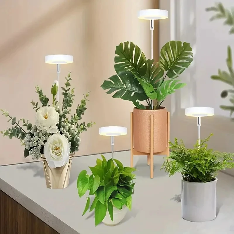 

LED Grow Light Full Spectrum Plant Lamp Adjustable Dimmable Growing Lamp Hydroponics Lamp with Timer for Indoor Plants Light
