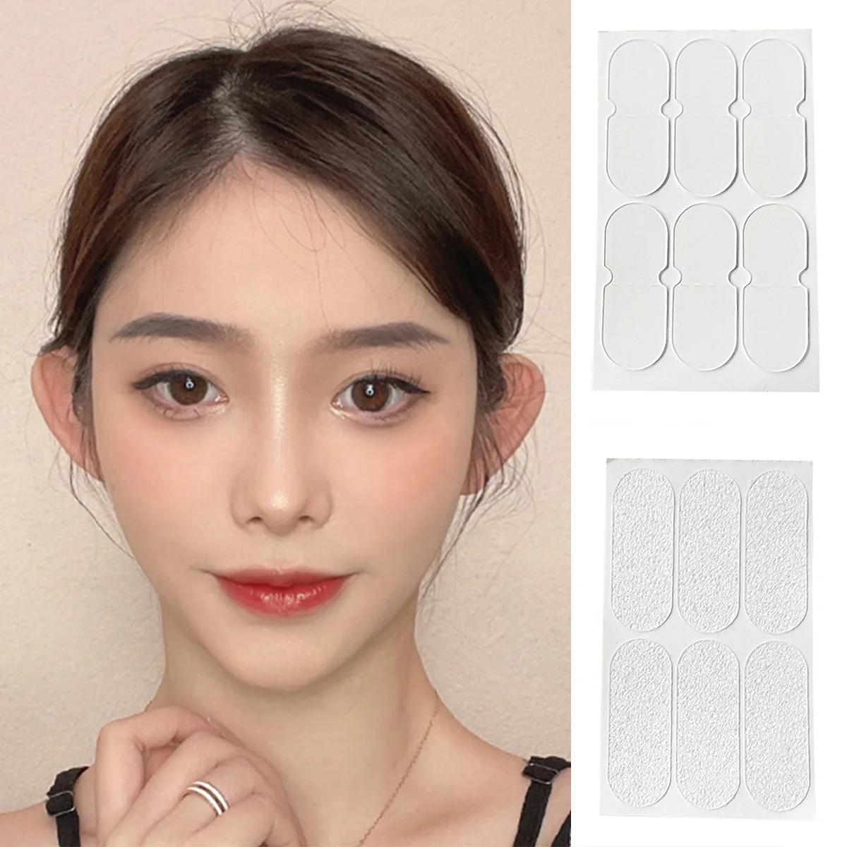 Stick Out Your Ears Elf Ear Stickers Transparent One Sided Ear Tapes Silicone Cosmetic Ear Patch To Creat V-shaped Face