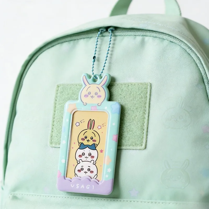 

Держатель серии с героями мультфильмов Chiikawa, милый креативный держатель для карт с эмодзи и граффити, маленький защитный чехол для хранения карт, подарки