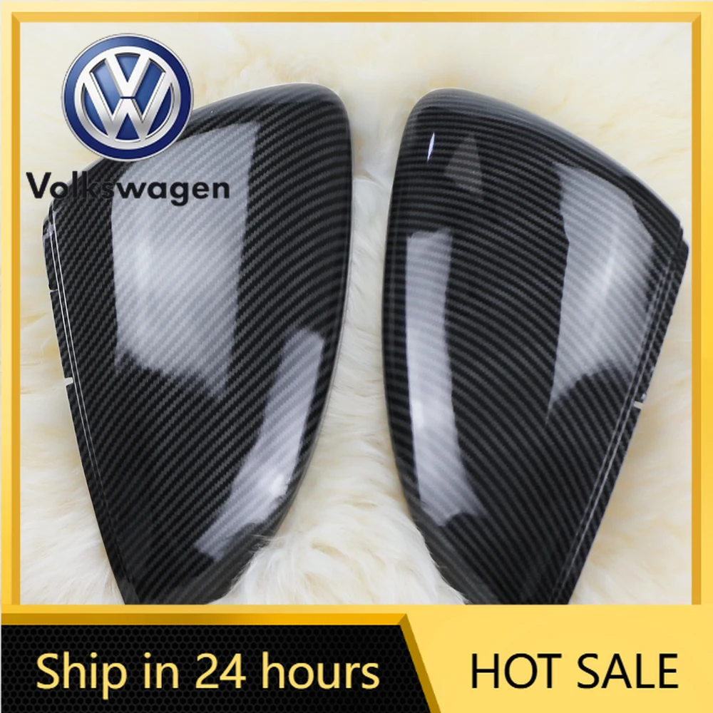 

2026 Hot Carbon/Chrome Car Accessories Fit for VW Golf 7 MK7 MK7.5 GTI R GTE GTD 2013-2020 Rearview Mirror Cover Replace Side Mi