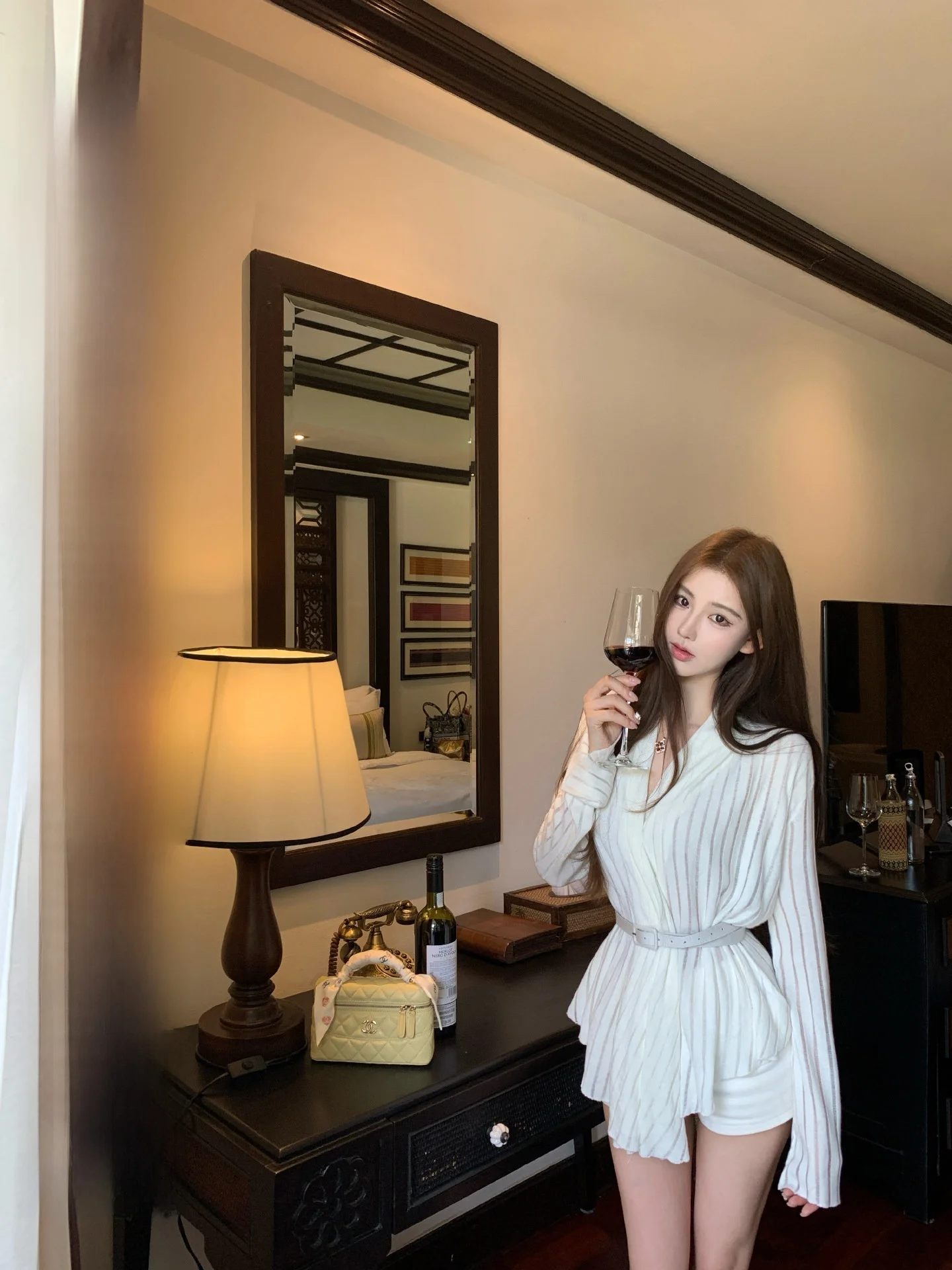 

OKMASHOP Женский вязаный свитер с V-образным вырезом и длинными рукавами, приталенный, высококачественный, модный, дышащий, цветной топ для весны