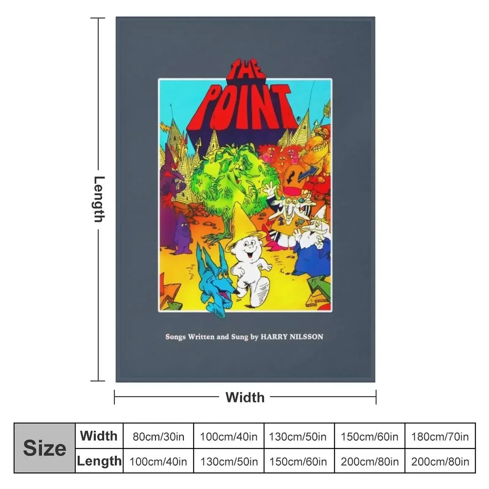 Harry Nilsson The Point Throw Blanket Softest Retros blankets ands Flannels blankets and throws Fashion Sofas Blankets