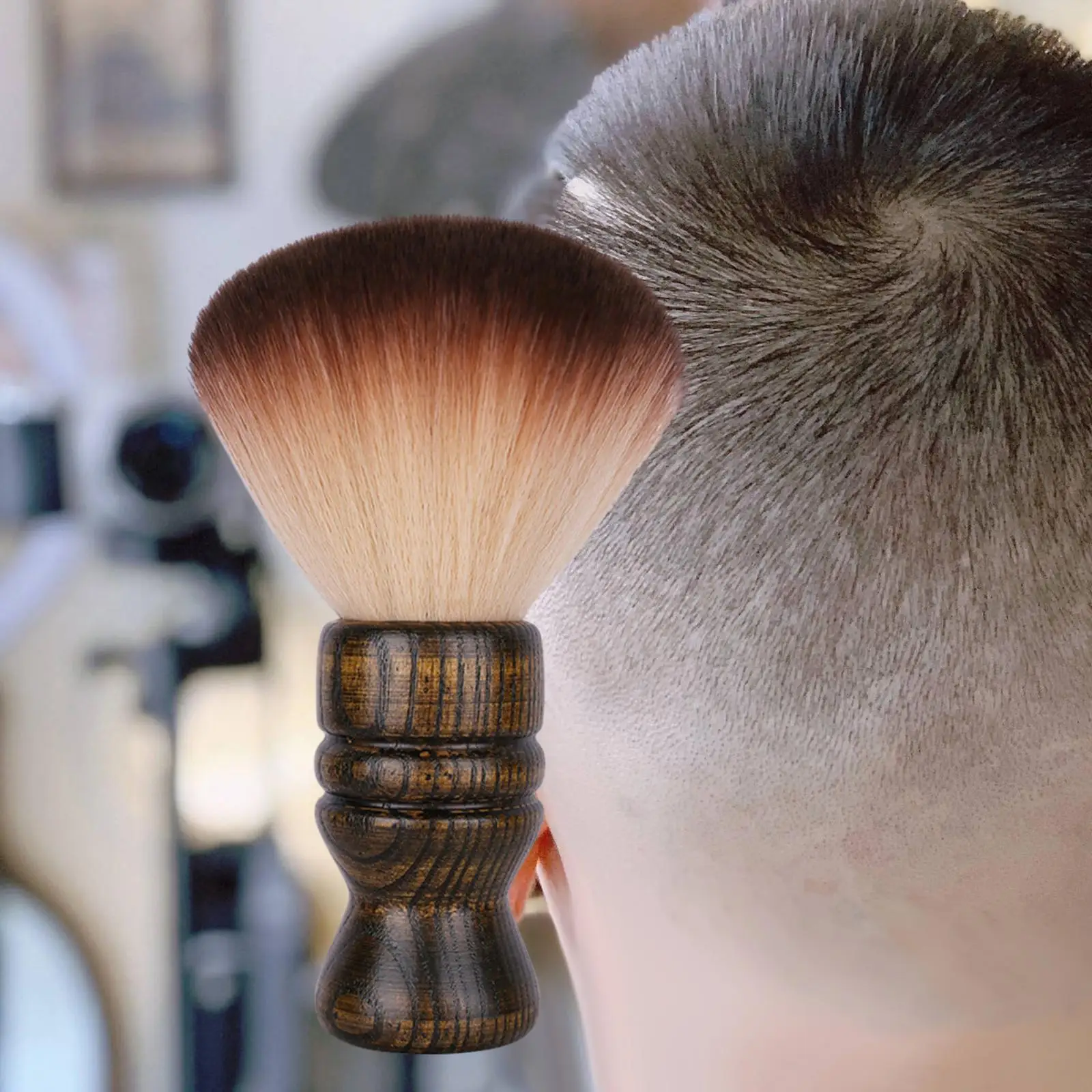 Soft Cleaning Hairbrush Barber Neck Face Duster Brush for Boyfriend Men Father's Day Gifts Personal and Professional Shaving Dad