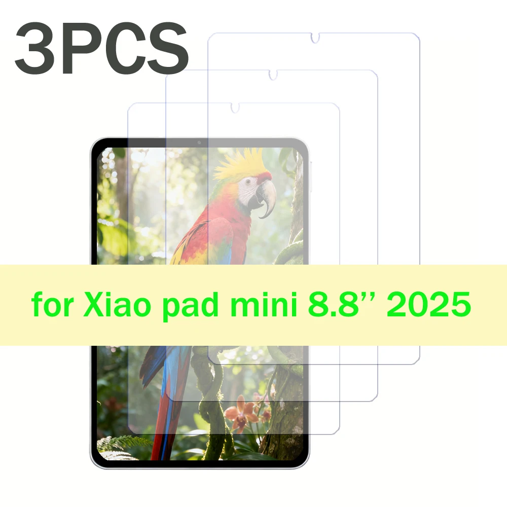 

3 упаковки защитной пленки из закаленного стекла для Xiaomi Pad mini 8,8 дюйма 2025 Жесткая защитная пленка для масляной живописи