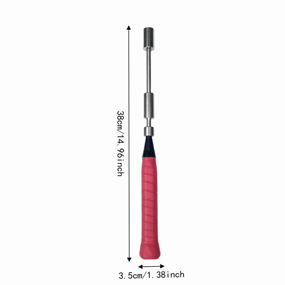 Detachable Badminton Swing Trainer Finger Arm Design Adjustable Weight Racket Swing Practice Tool Pole Attachment