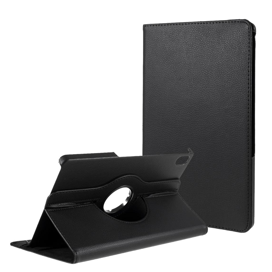 

360 Degrees Rotating Stand Leather Case for Lenovo Tab P11 / P11 5G 11 inch TB-J606F / J606X- Black