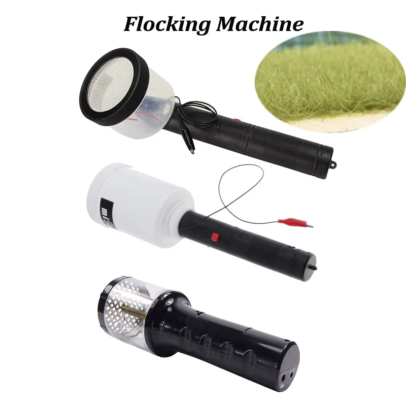 Mini Portable Flocking Static Grass Applicator Machine For Diy Making Sand Table Lawn Scene Layout Material Diorama Kits