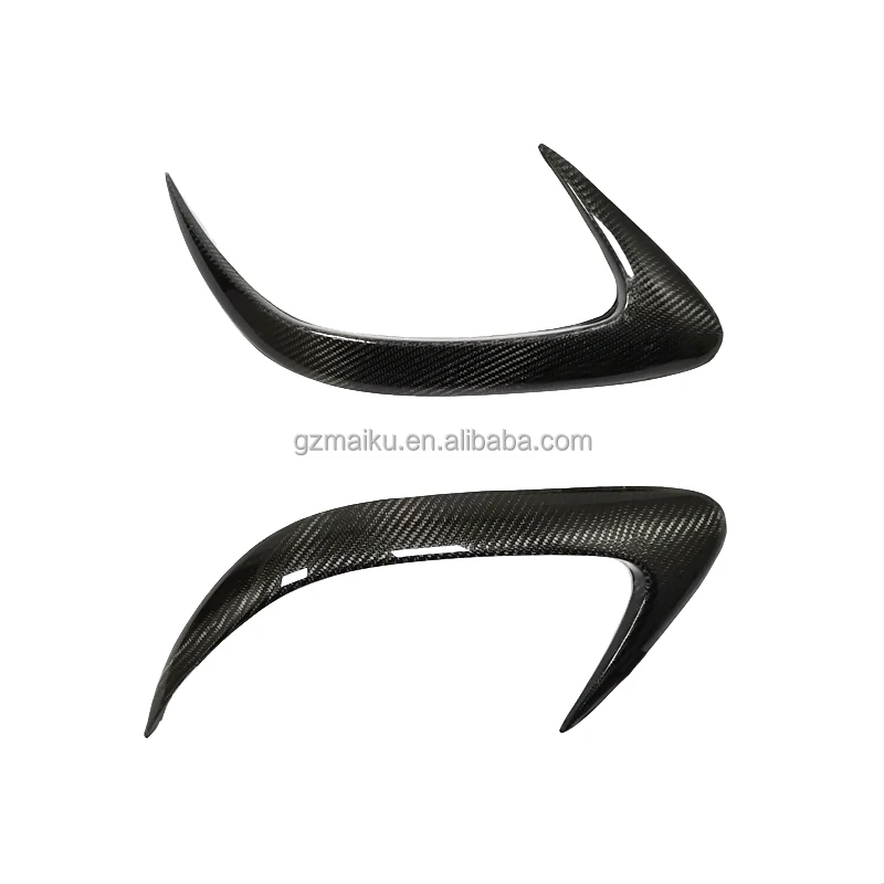 Rivestimento esterno dello sfiato del paraurti posteriore in fibra di carbonio per Mercedes-benz 2015-2018 Classe C W205 C63 AMG Coupe Due porte