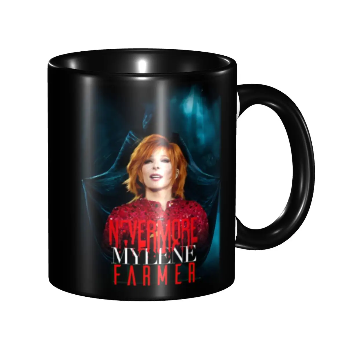 

Customized Mylene Farmer French Singer Actor Coffee Mugs DIY Ceramic Tea Milk Cup