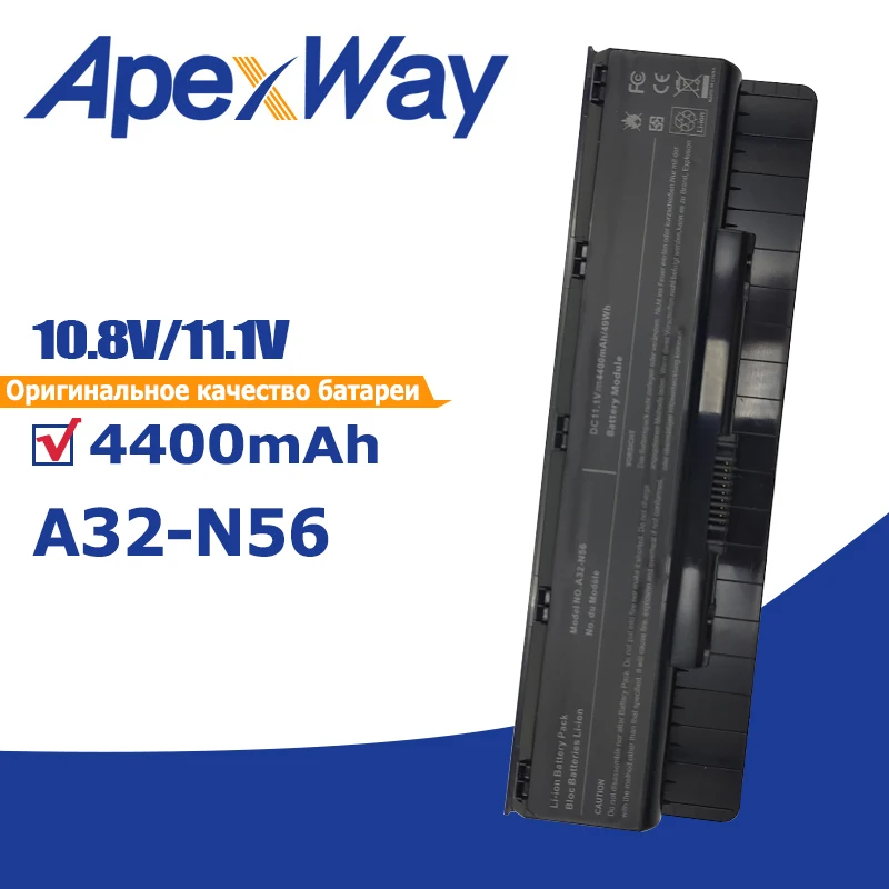 

Laptop battery A32-N56 Battery for Asus N46 N46V N46VJ N46VM N46VZ N56 N56V N56VJ N56VM N76 N76VZ A31-N56 A33-N56