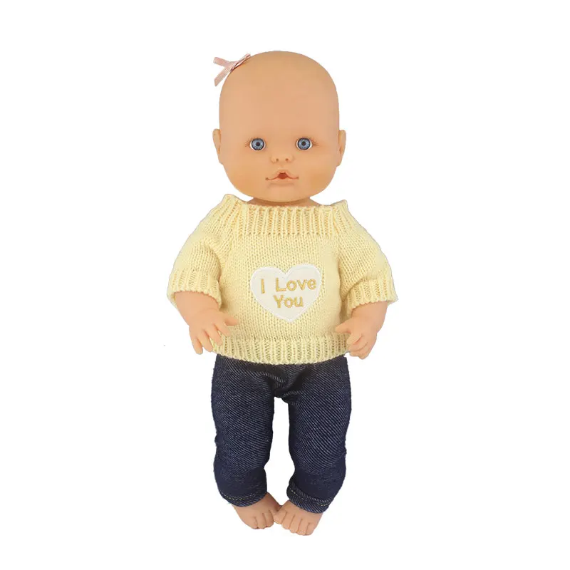 Sweater+Pants New Doll Clothes Suit For 32cm Nenuco Baby Doll 12 13 inch Bebe Doll Accessories