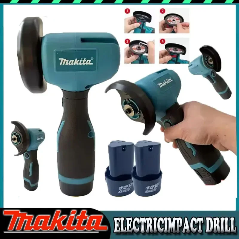 

Аккумуляторная мини-угловая шлифмашина Makita 12В с диском для резки и полировки, беспроводная, для алмазной резки