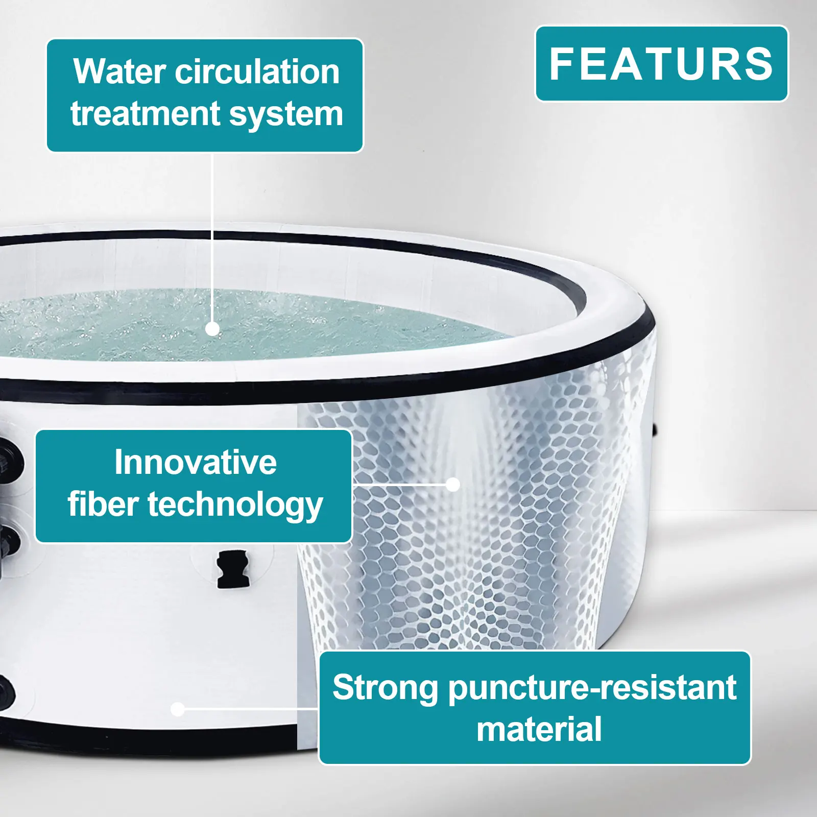 STLF الساخن بيع الأسرة الاطفال حمام سباحة بولي كلوريد الفينيل الأطفال حمام سباحة قابل للنفخ للمدرسة في الهواء الطلق سبا بركة حوض استحمام ساخن #5
