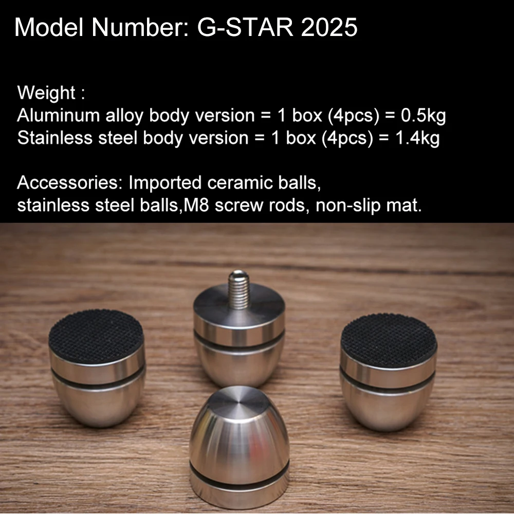 4 шт. керамическое основание амортизатор из нержавеющей стали алюминиевая подставка Pad CD-плеер громкоговоритель усилитель мощности HiFI изоляционные ножки