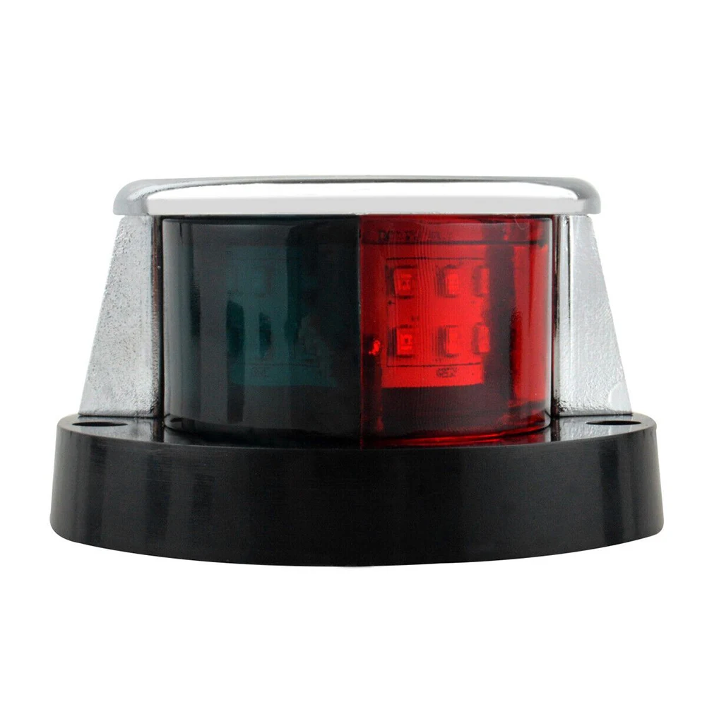 2Pcs Red Green LED Boat Navigation Light 12V Waterproof Sailing Signal Lamp Marine Yacht Starboard Warning Lights