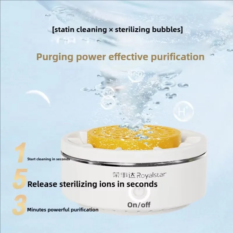 Lavadora portátil de frutas e vegetais com carregamento magnético sem fio IPX7