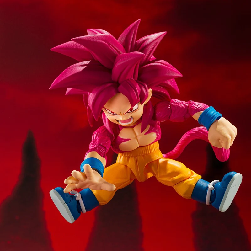 ฟิกเกอร์ BANDAI S.H.Figuarts ดราก้อนบอล ไดม่า ซูเปอร์ไซย่า 4 ซุนโกคู (มินิ) พีวีซี 8 ซม. อนิเมะ แอคชั่นฟิกเกอร์ ของสะสม โมเดล ของเล่น