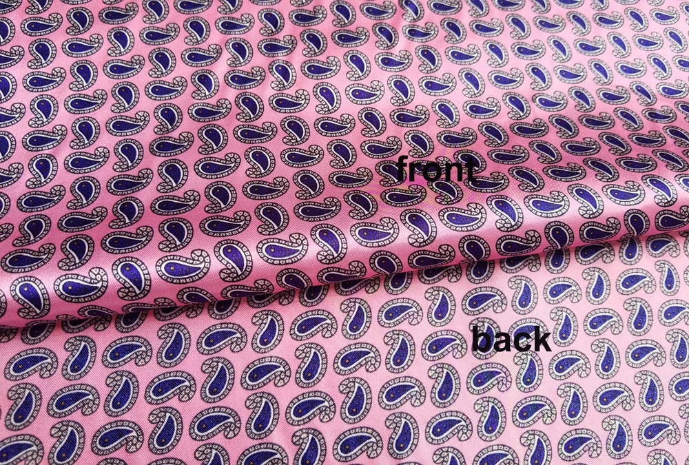 1 Meter x 1,48 Meter ethnischer Paisley-Stoff für Schal, Hut, DIY, seidiger Satinstoff – Detail 26