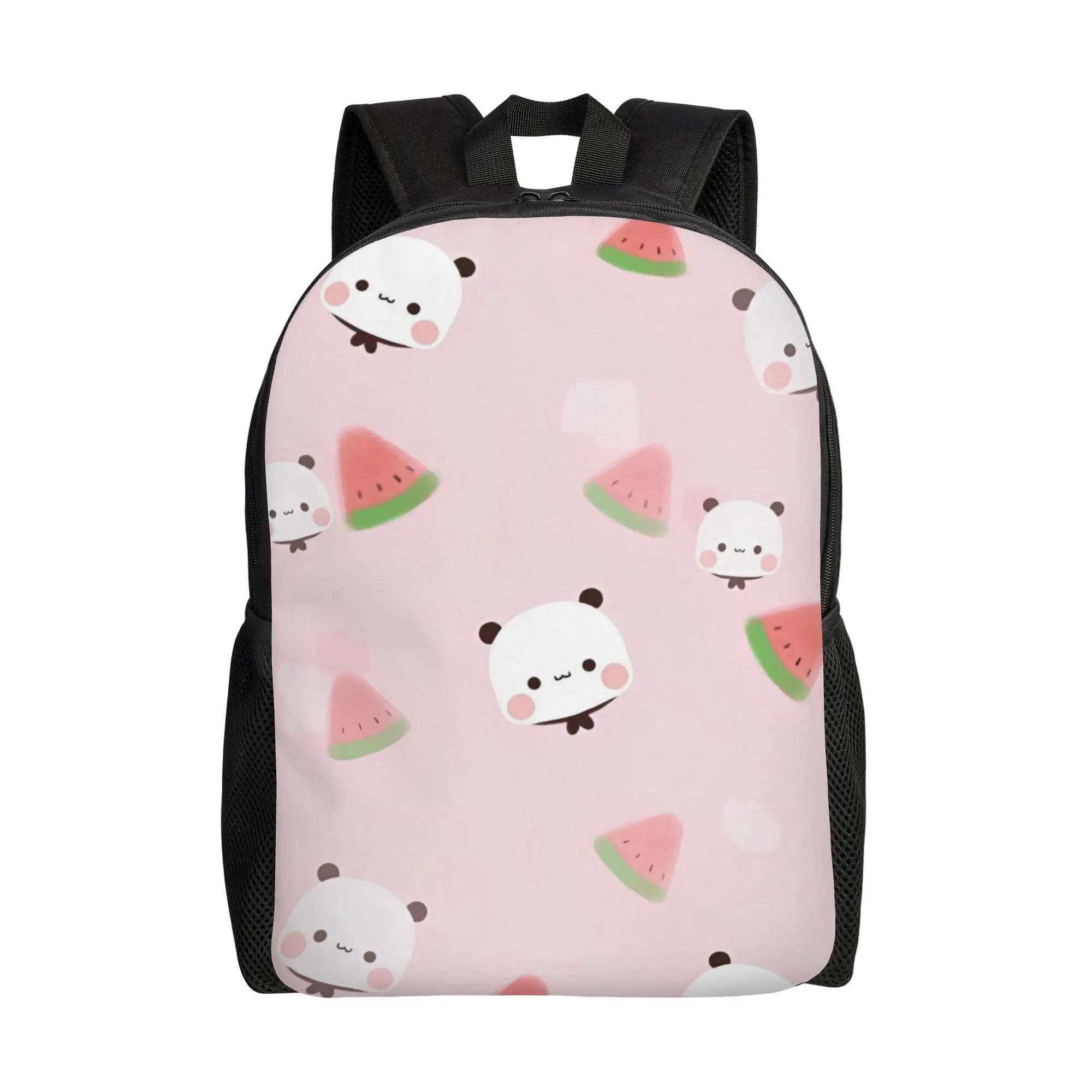 

Рюкзак с мультяшными медведями Bubu Dudu Panda для мужчин и женщин, стильный студенческий рюкзак для походов и путешествий, сумка для ноутбука и компьютера из холщовой ткани, подарок