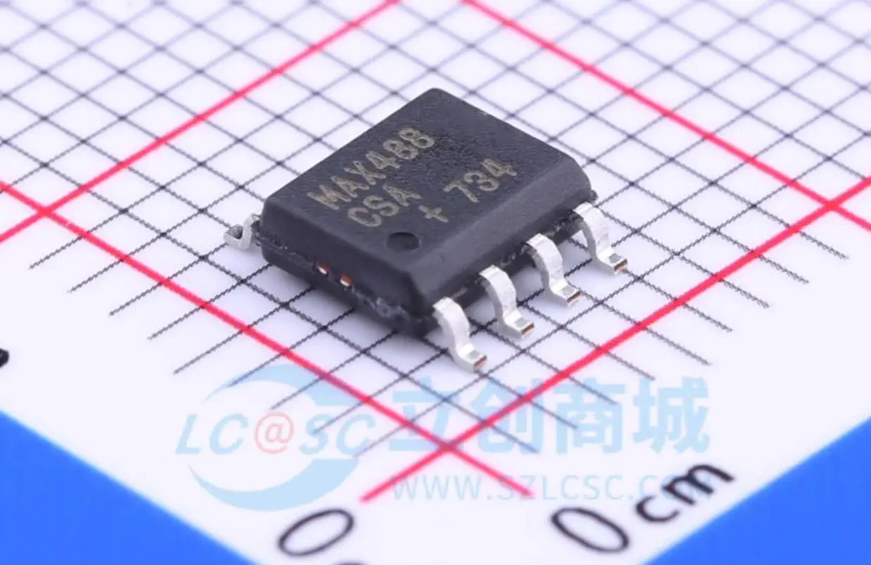 12pcs  MAX488CSA+T MAX488CSA interface transceiver chip package SOP-8 brand new original