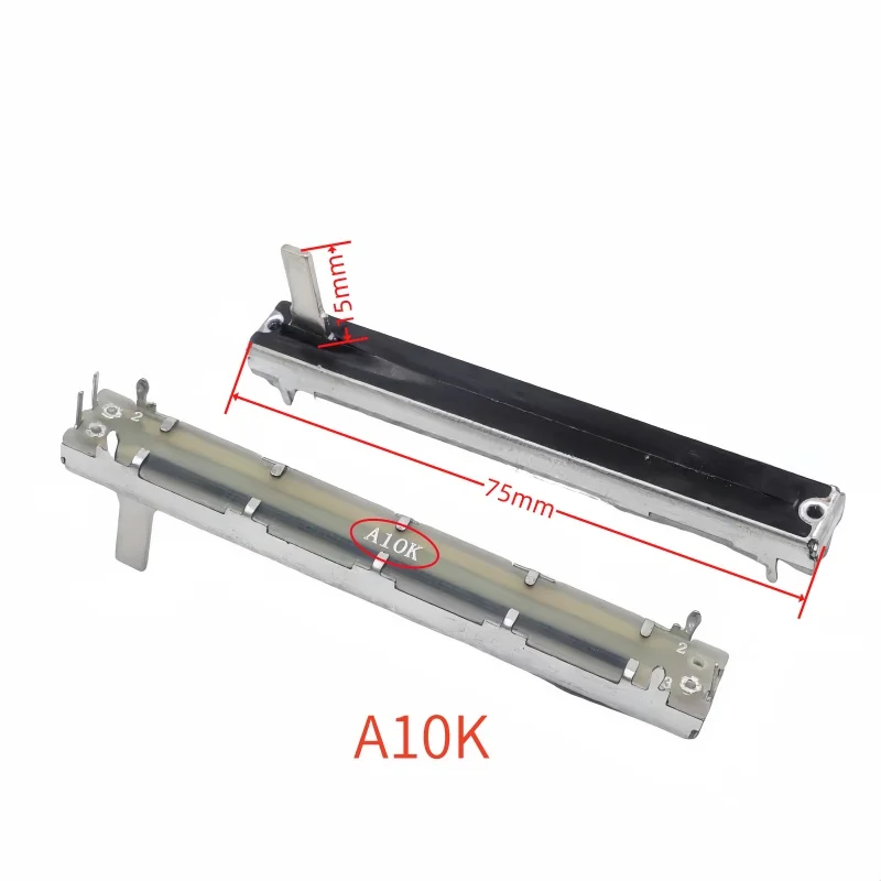 5 szt. SC6021N 75MM Potencjometr Suwakowy Prosty Jednokanałowy Potencjometr B10K B50K A10K Skok 60mm Długość Uchwytu 15mm — zdjęcie 4