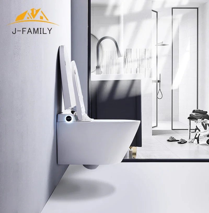 China Auto Open and Close Lid Heated Seat  Intelligent toilet Smart Toilet  for wall hung