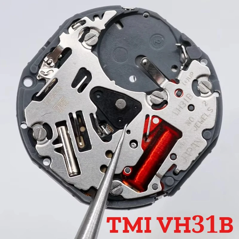 VH31B Sweep Second 3-Hands Quartz Movement Japan TMI Time Module 110 ½ Ligne 1/4 Century for Watch Repair
