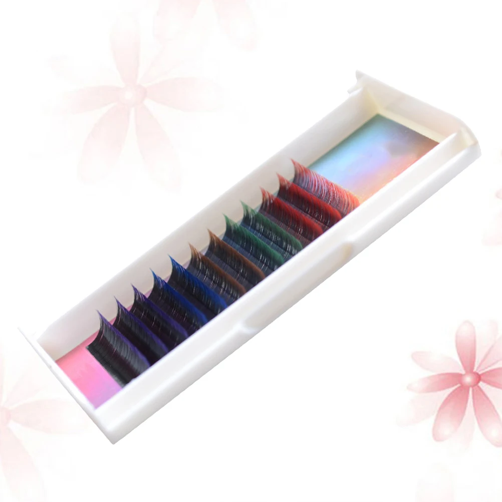 

Gradient Color False Eyelashes Performance Colorful Fake Natural Make up Makeup