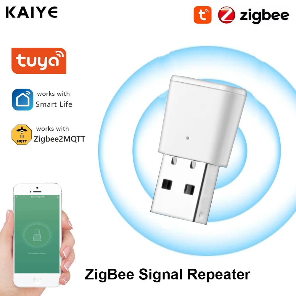 Tuya ZigBee 3.0 Signal Repeater Amplifier USB Extender for Smart Life ZigBee2MQTT Devices Smart Home Assistant Automation Module