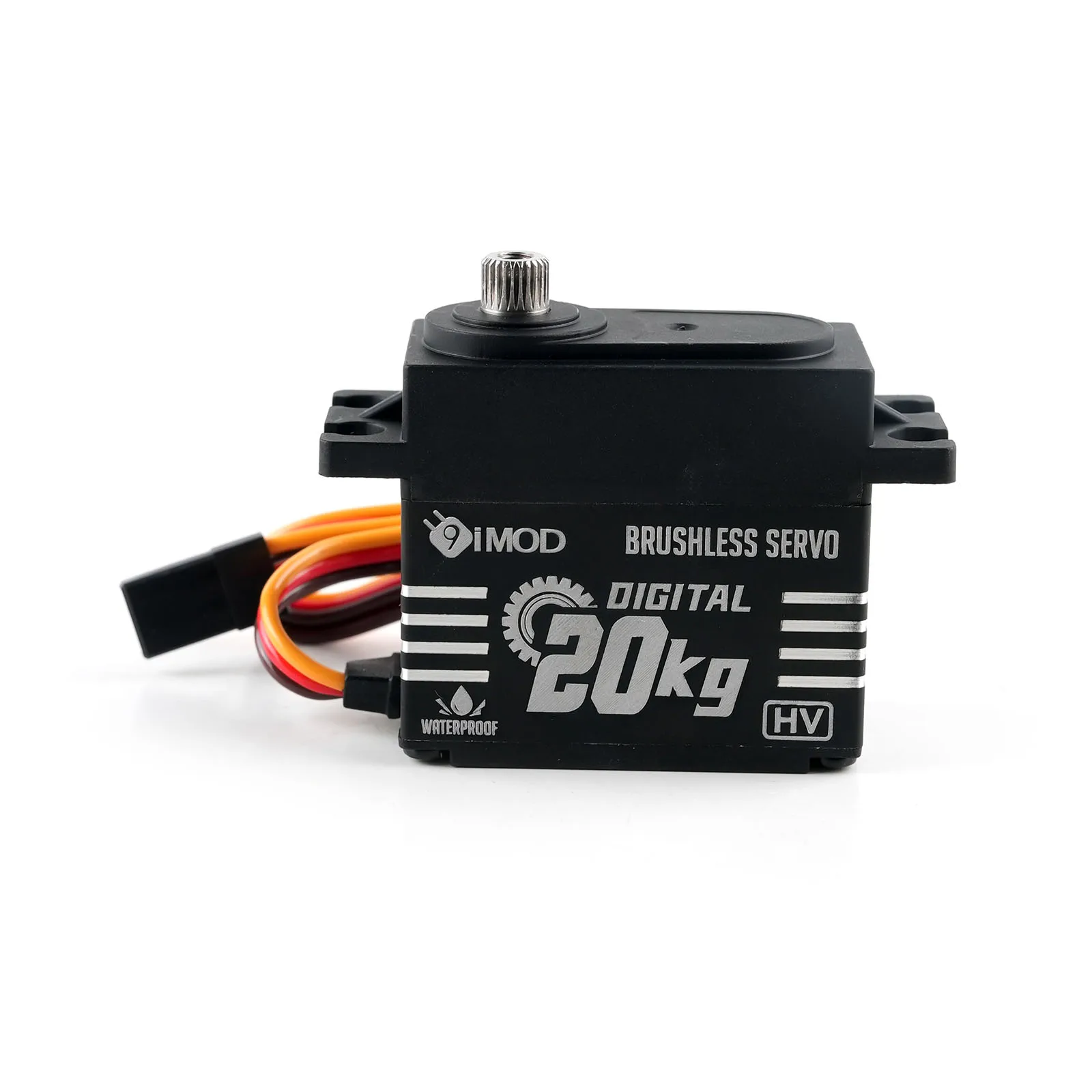 engrenagem sem escova 180 do metal do motor BLS-HV20 do servo de 20KG Digital ° /270 °   Peças de servos de alto torque controláveis em ângulo para robô de carro RC