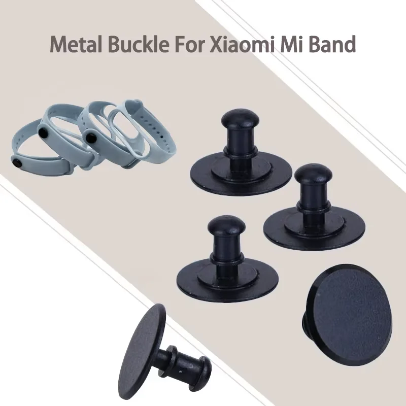 Fivela de metal para xiaomi mi band 6 5 4 3 2 pulseira acessórios botões cinta fivela para xiaomi miband 6 7 5 4 fivela de substituição