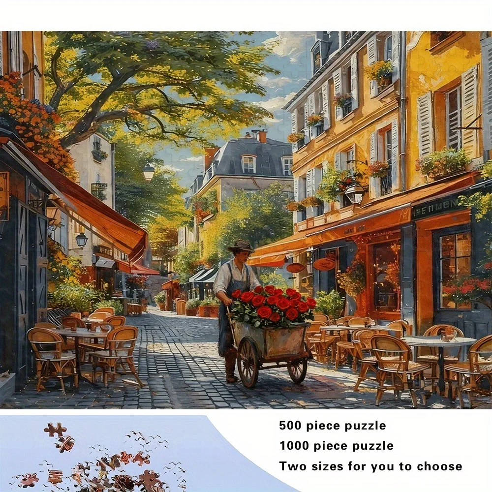 500/1000pcs Adult Puzzle, High-Quality Relaxing Family Game, Perfect for Birthdays, Christmas, Halloween, and Gifts, Best Choi