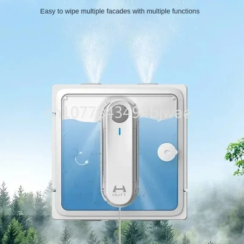 

Hert W9 window cleaning air people water tank intelligent automatic water spray high-rise glass wiping device anti-fall