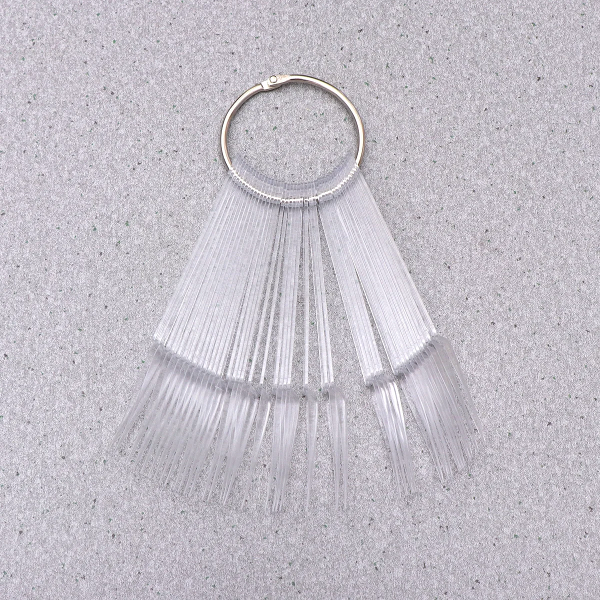 

40pcs Color Card Display Board 2 Sets Clear Nail Polish Tips Sector Fan Plates Practice Nail Art Wheel Sticks