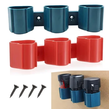 3-in-1 עבור makita עבור מילאג 10.8v 12v 12v l-ion סוללה מחזיק קיר סוללה רכוב