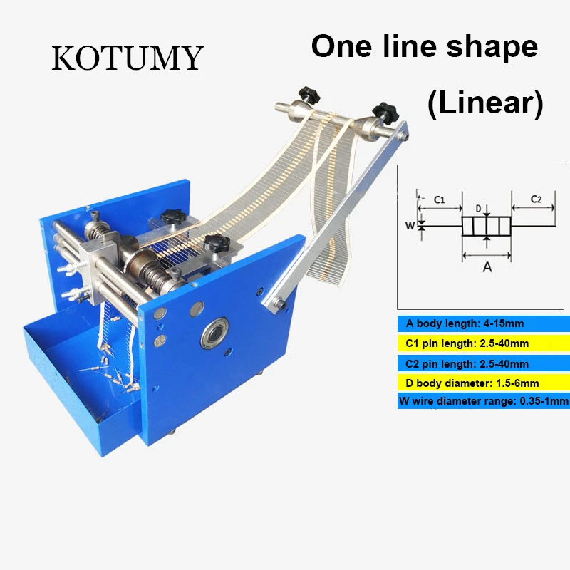 Imagem -02 - Máquina de Moldagem de Resistência Elétrica Mão Agitar Resistor Axial Chumbo Bend Cut Forming Machine Máquina de Moldagem de Linha u f