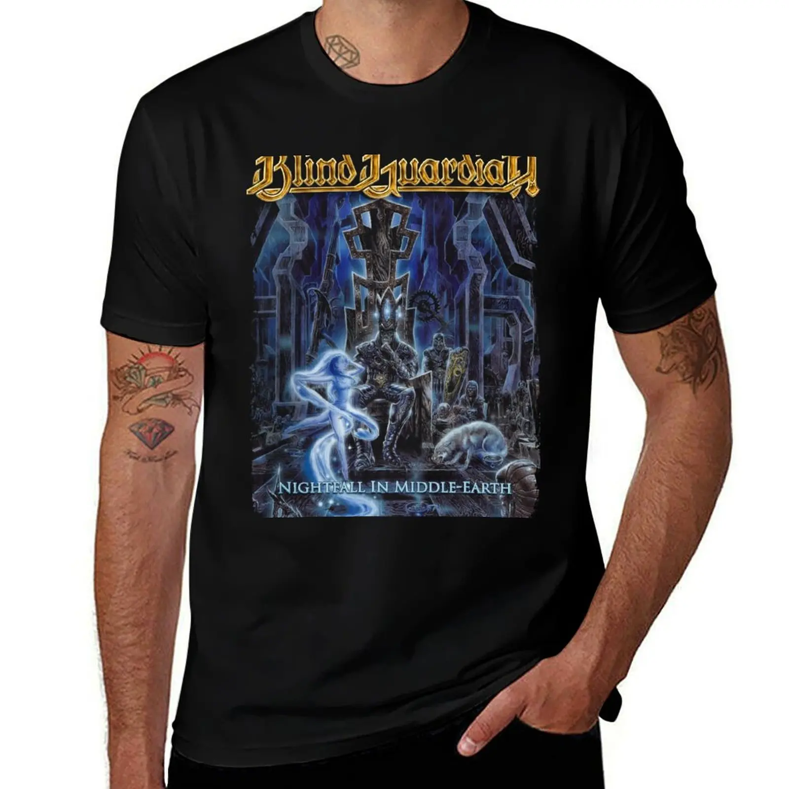 Blind Guardian - Nightfall in Middle Earth T-Shirt Work Style Casual T-Shirt