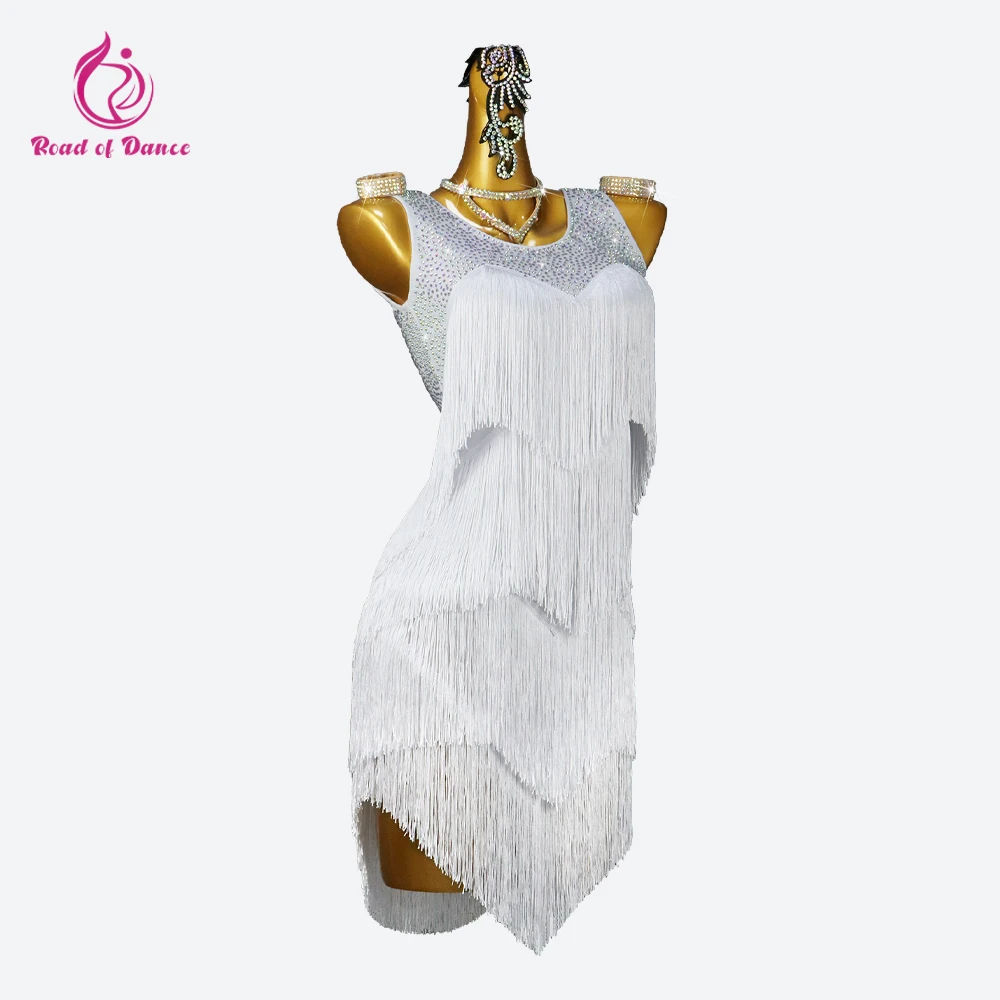 2026 Latin Dance Costume Girls Ballroom Competition Dress Womens American Clothes Prom Outfit Dancewear Skirt Elegant Match Suit